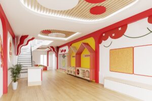 Thiết kế và thi công nội thất trường mầm non hiện đại – Anh Tuấn Luxury