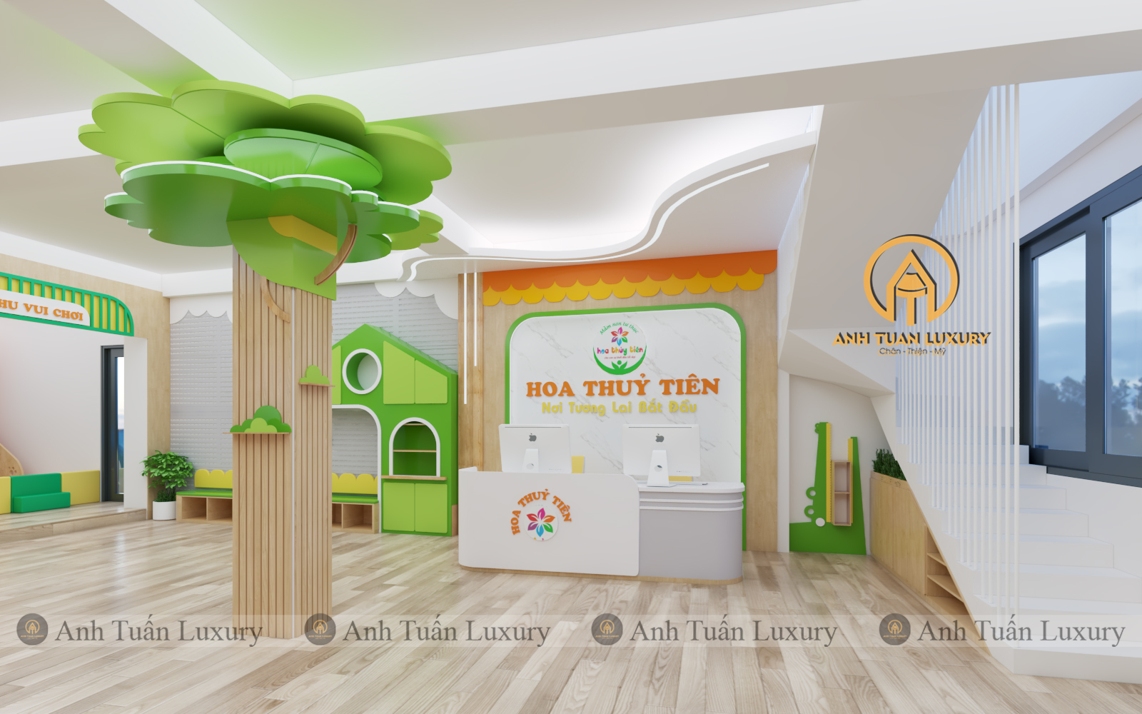 THIẾT KẾ THI CÔNG MẦM NON TRỌN GÓI