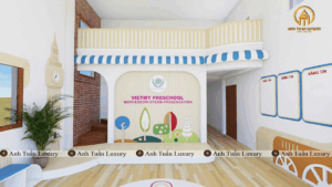 Thi công trường mầm non 