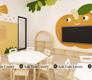 Màu sắc lớp học tươi sáng 