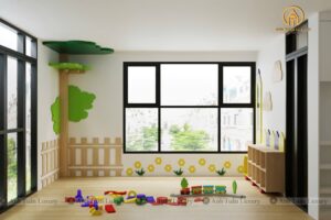 Không gian lớp học nhiều ánh sáng 