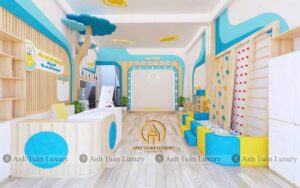 Màu sắc phù hợp với nội thất mầm non 