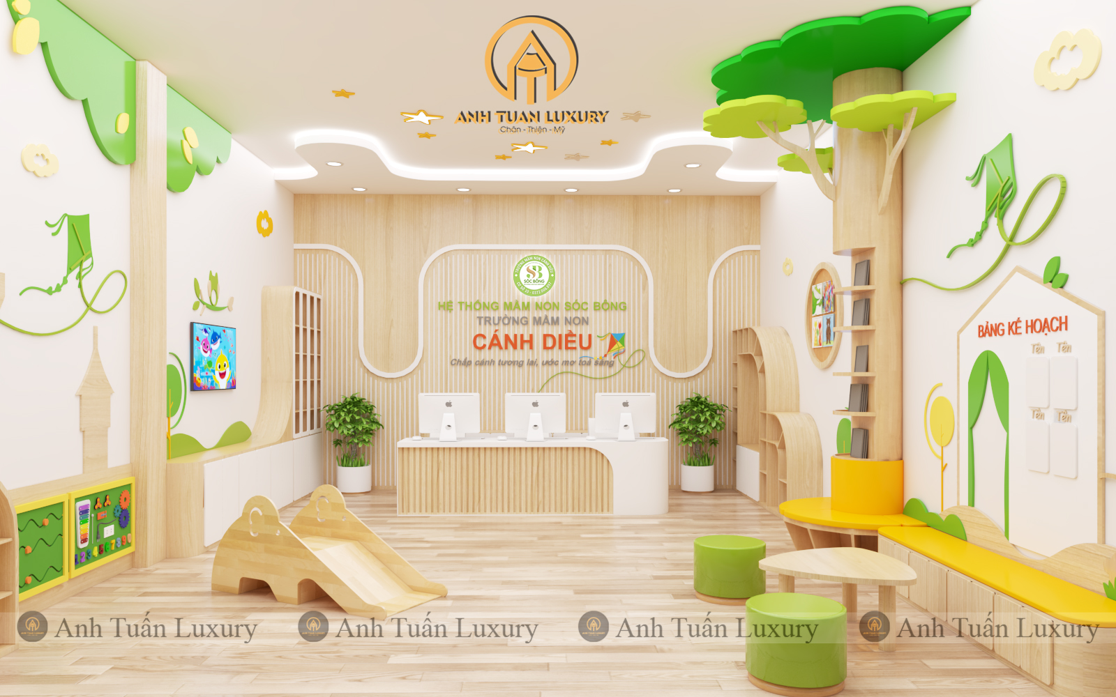 Thiết kế trường mầm non đạt chuẩn – đừng bỏ lỡ 5 yếu tố không thể thiếu khi thiết kế trường mầm non