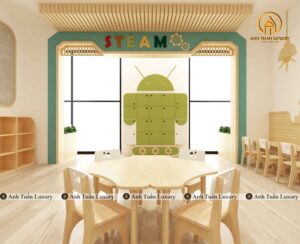 Thiết kế trường mầm non nên lựa chọn vật liệu thông minh