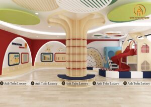 Trường mầm non thiết kế hoàn thành