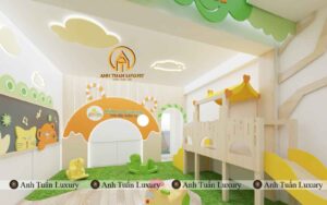 Ưu điểm của gỗ MDF trong thiết kế mầm non