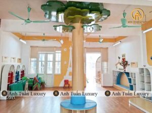 Toàn cảnh không gian lớp học cho bé