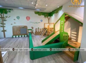 Toàn cảnh lớp học trường mầm non Hoa Hồng