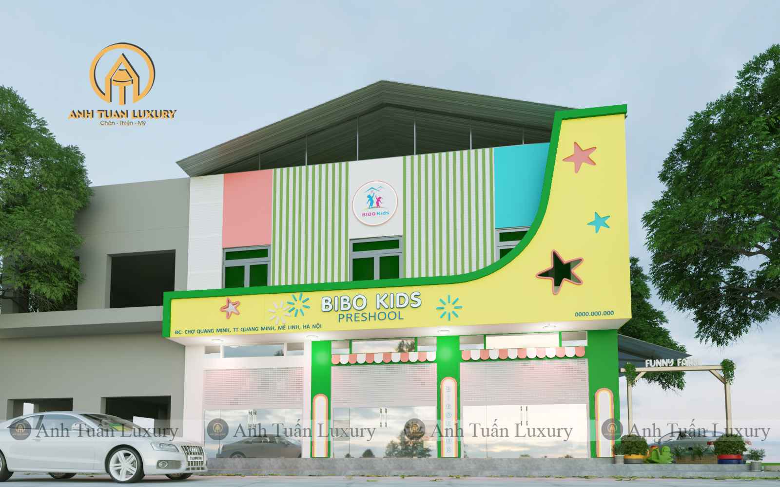 THI CÔNG DỰ ÁN 46: MẦM NON BIBO KIDS – MÊ LINH