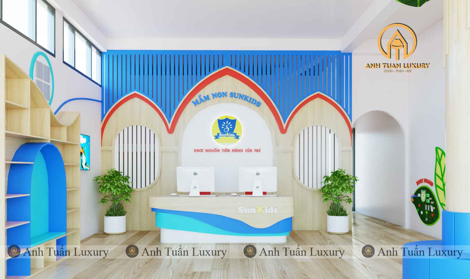 THI CÔNG DỰ ÁN 55: MẦM NON SUNKIDS – THÁI NGUYÊN