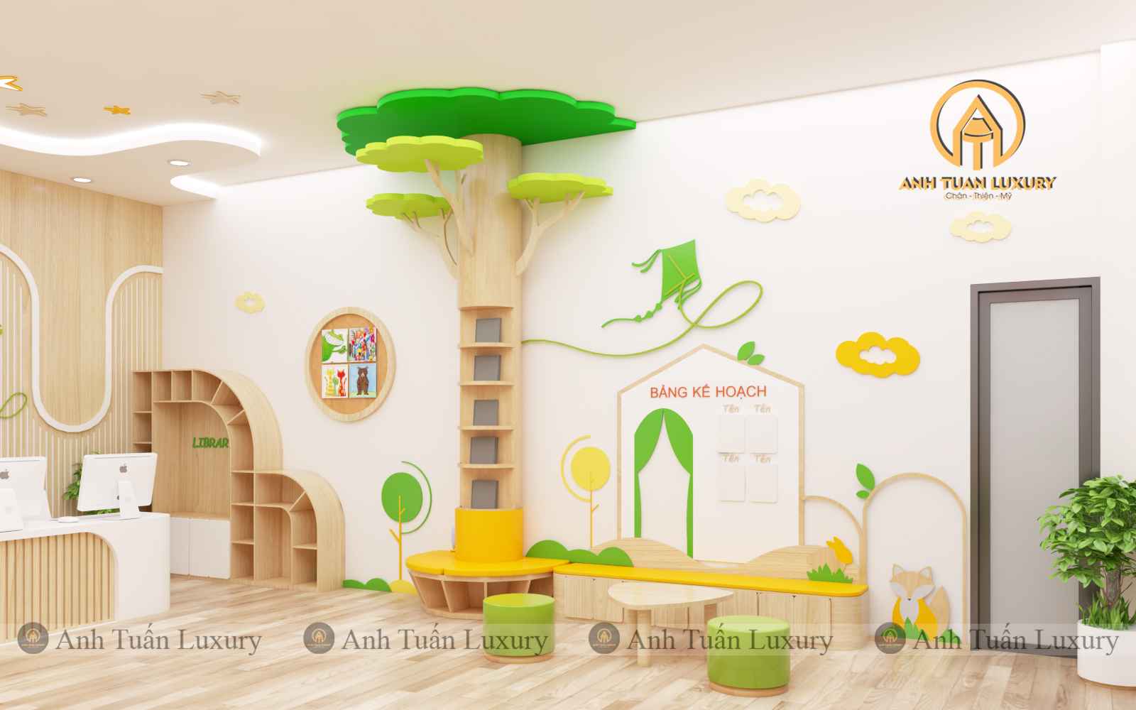 THI CÔNG DỰ ÁN 43: HỆ THỐNG MẦM NON SÓC BÔNG – BÌNH DƯƠNG