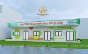 Không gian toàn cảnh trường mầm non Hoa Đỗ Quyên