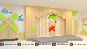 Trang trí sân khấu trường mầm non