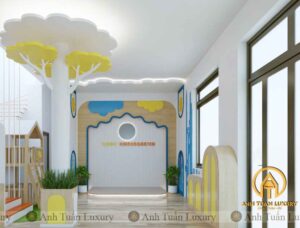 backdrop sân khấu trường mầm non