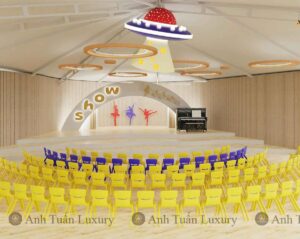 sân khấu mầm non đẹp 2025