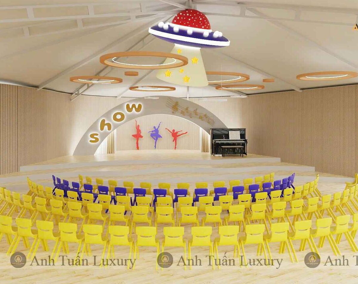 Tham Khảo Các Mẫu Sân Khấu Trường Mầm Non Đẹp 2025