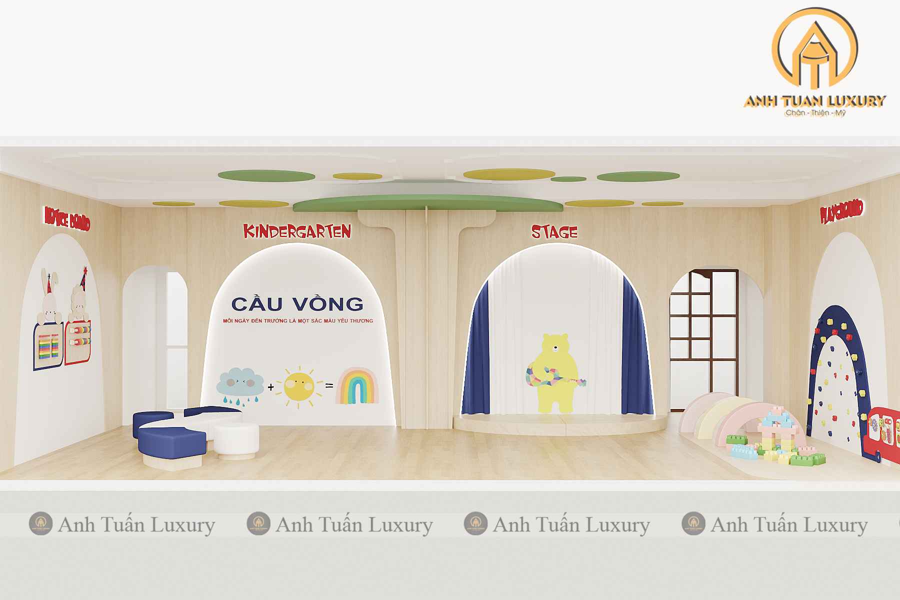 THI CÔNG DỰ ÁN 81: MẦM NON CẦU VỒNG – HÀ ĐÔNG