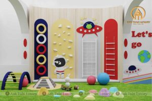 khu vui chơi dành cho bé trường mầm non wonder steam