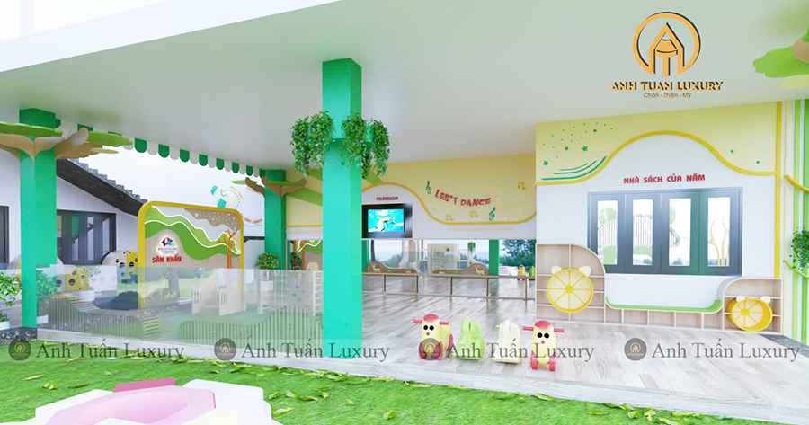 Thiết Kế Trường Mầm Non Trong Nhà Phố