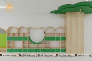 kích thước kệ tủ mầm non