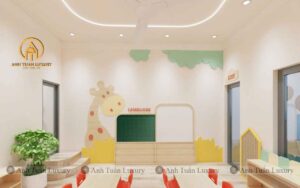Không gian phòng học thiết kế theo phương pháp Steam trường mầm non Hoa Trạng Nguyên