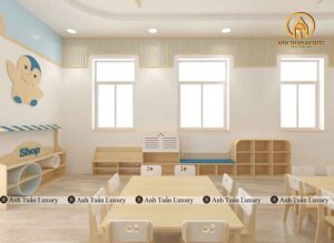 Bố trí lớp học mầm non khoa học